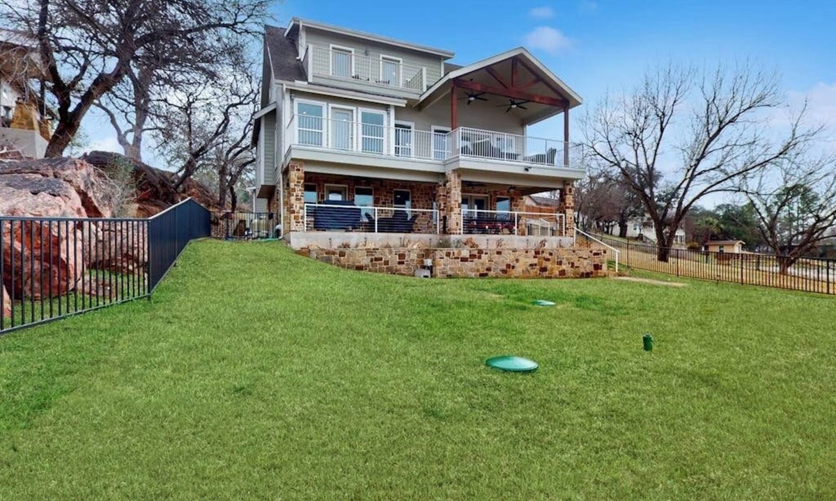 Burnet House | Charming lakefront home with lake views, dock & entertainment