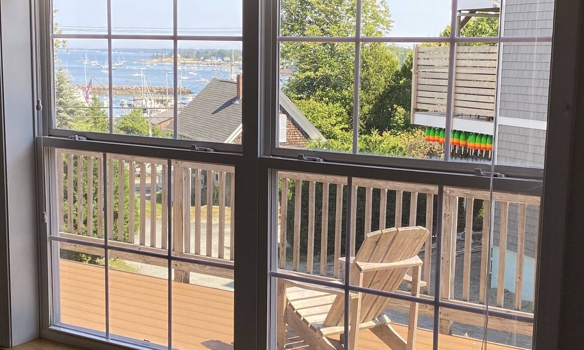 Southwest Harbor Apartment | Ocean view 4 br, huge deck with grill, walk to town, pet friendly locally owned