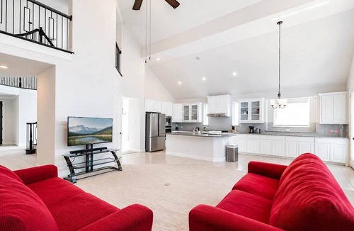 Aubrey House | Aubrey 5BR Group Stay - Yard, Garage & Fireplace