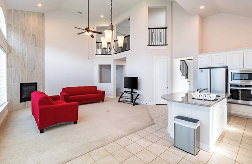 Aubrey House | Aubrey 5BR Group Stay - Yard, Garage & Fireplace