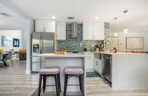 Richmond West House | Charming Miami Oasis, 4-bedroom house with Pool and Arcade