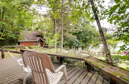 Hill House | Lakefront Ogema Vacation Rental Cabin w/Fire Pit!