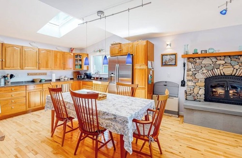 Phippsburg House | Secluded waterfront home with firepit, gas grill, kayaks, dock, balcony, & patio