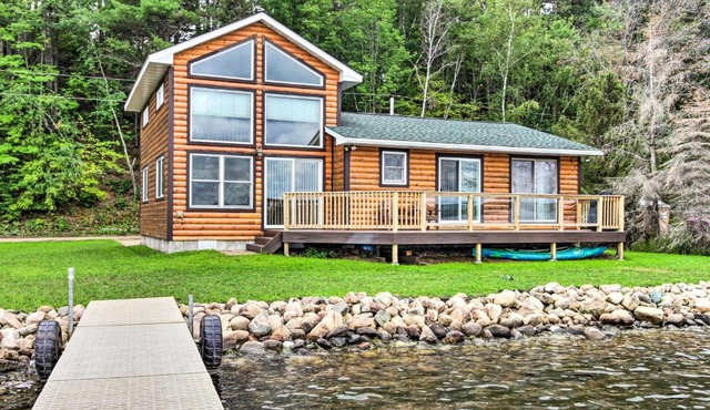 Dock & Fire Pit: Shamineau Lake Retreat!