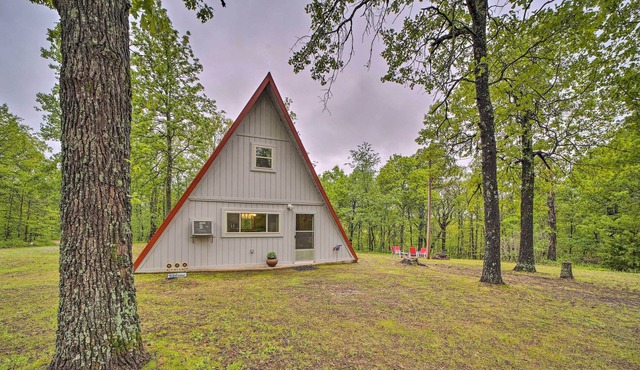 Eucha A-Frame w/ Fire Pit: Just 1 Mi to Lake!