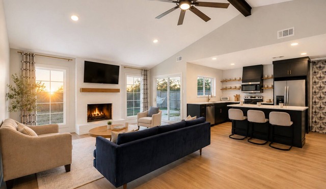 Fire Pit * Grill * Hammock * King Bed 🏡 3BED/2BA 1 Story Home